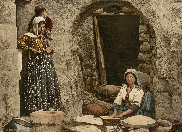 a painting of Syrian ladies